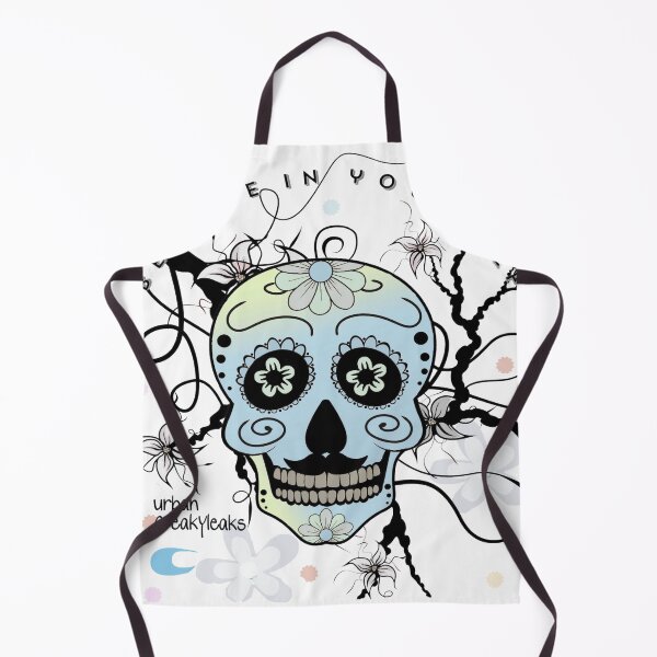 Item preview, FUNNY SKULL IN BLUE COLORS designed and sold by inarausch2023.