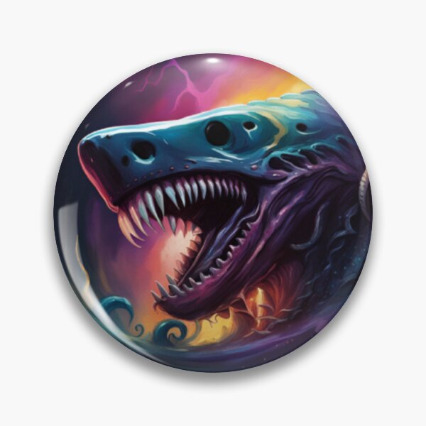 Item preview, Lovecraftian Shark designed and sold by 3hornCreations.