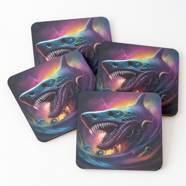 Item preview, Lovecraftian Shark designed and sold by 3hornCreations.