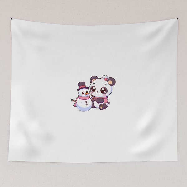 Item preview, Winter Panda: Creating a Snowman designed and sold by Targa-desing.