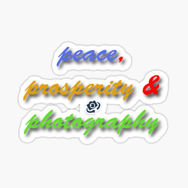 Item preview, (BF) peace, prosperity & photography designed and sold by greatvibes4u.
