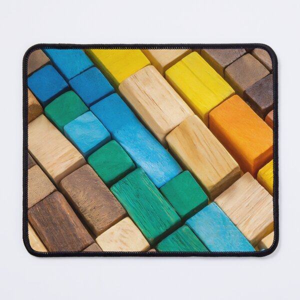 Item preview, Colorful background of multi colored wooden blocks designed and sold by Giuseppe Cammino.