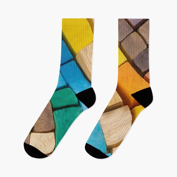 Item preview, Colorful background of multi colored wooden blocks designed and sold by Giuseppe Cammino.