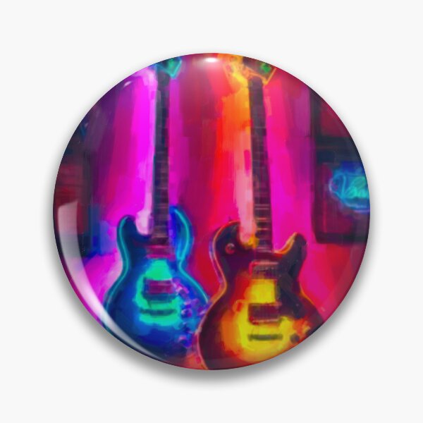 Item preview, Bluesy Rock guitars and neon designed and sold by FabFreakShop.
