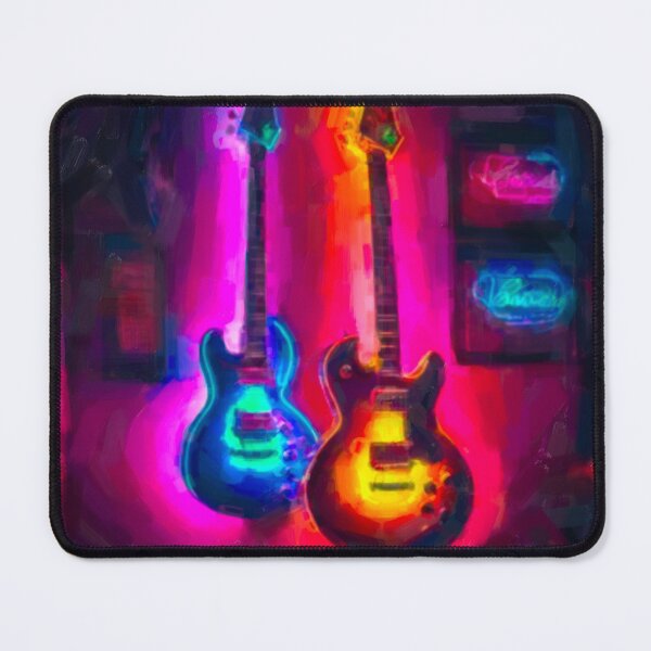 Item preview, Bluesy Rock guitars and neon designed and sold by FabFreakShop.