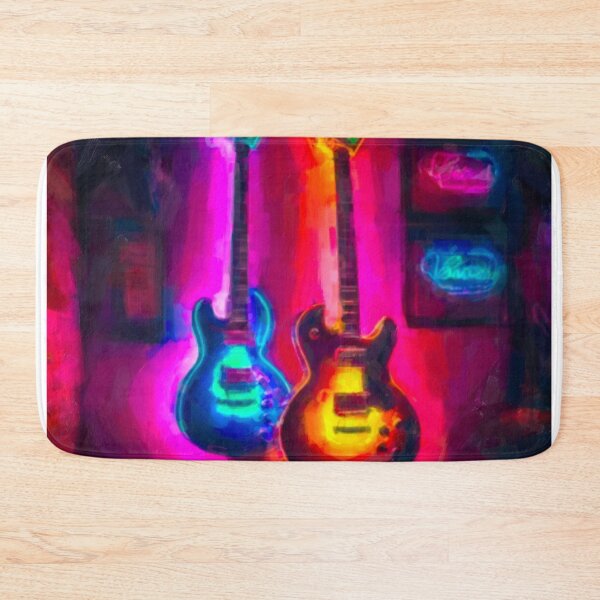 Item preview, Bluesy Rock guitars and neon designed and sold by FabFreakShop.