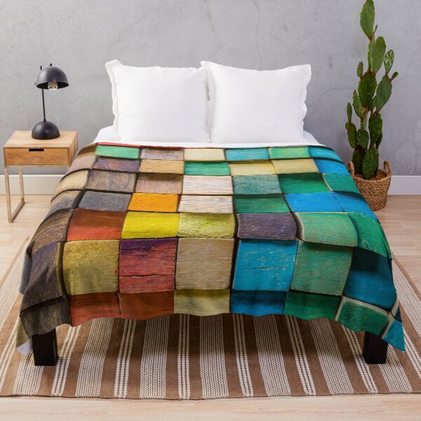 Item preview, Colorful background of multi colored wooden blocks designed and sold by Giuseppe Cammino.