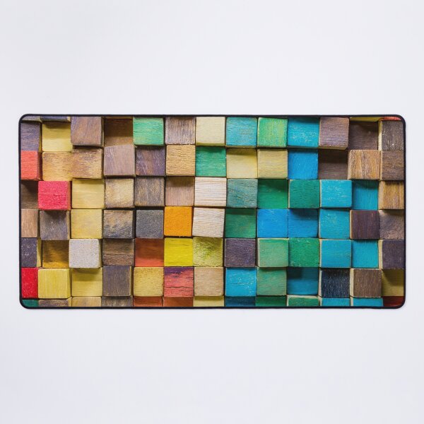 Item preview, Colorful background of multi colored wooden blocks designed and sold by Giuseppe Cammino.