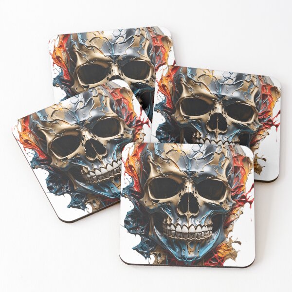 Item preview, colorful skull designed and sold by MahmodArt.