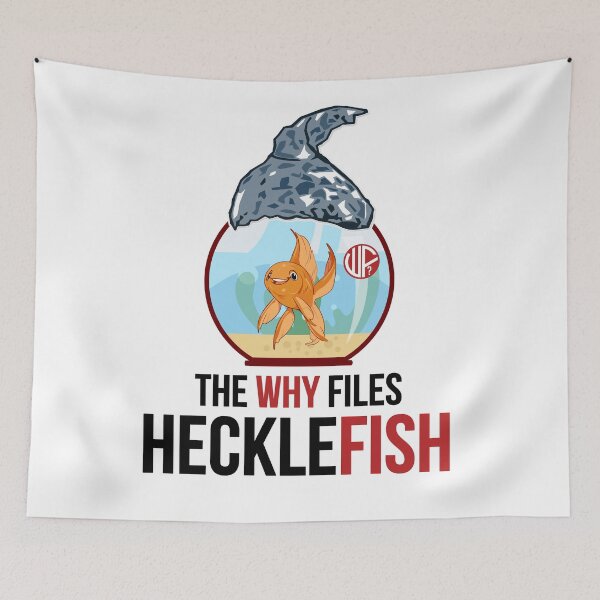Item preview, The Why Files WHITE_hecklefish3 designed and sold by adolfobusmente.