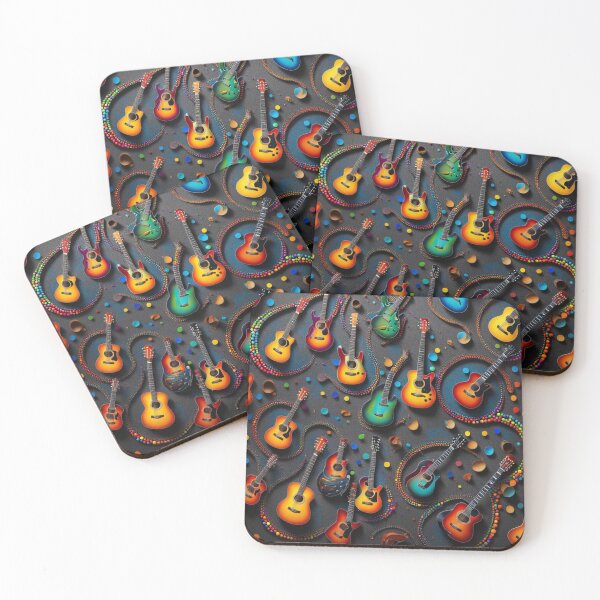 Item preview, Spiraling Colorful Guitars  designed and sold by purplesensation.