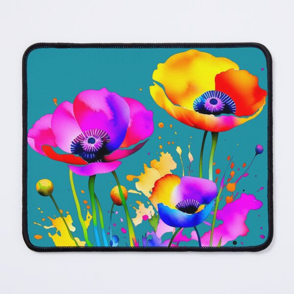 Artikelvorschau, Farbspritzer Mohnblumen entworfen und verkauft von MirucaDesign.