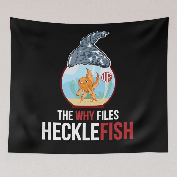 Item preview, The Why Files BLACK_hecklefish3 designed and sold by adolfobusmente.