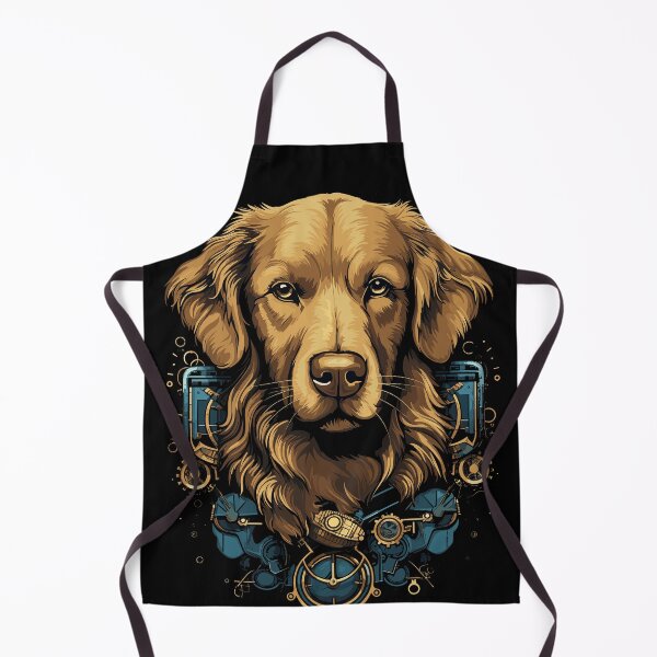 Item preview, Steampunk Golden Retriever Dog designed and sold by EternalDelight1.