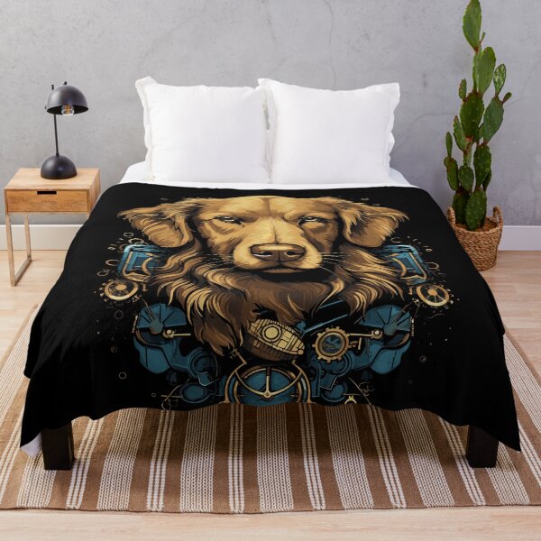 Item preview, Steampunk Golden Retriever Dog designed and sold by EternalDelight1.