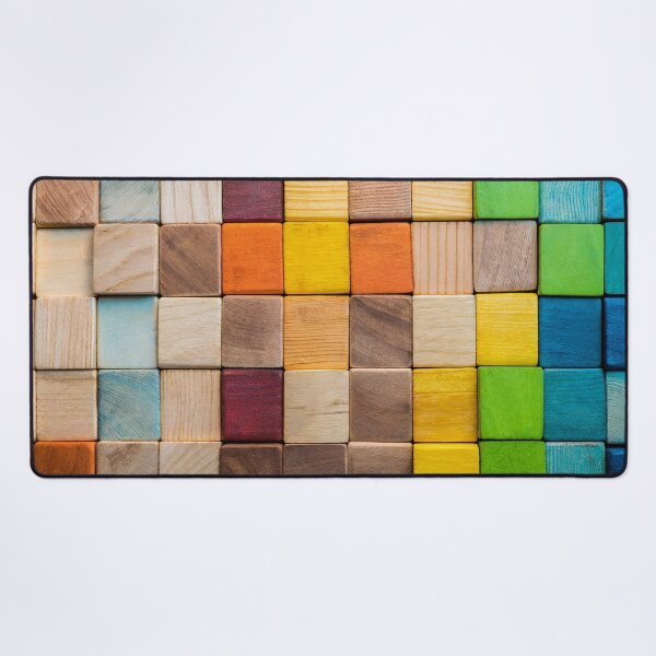 Item preview, Colorful background of multi colored wooden blocks designed and sold by Giuseppe Cammino.