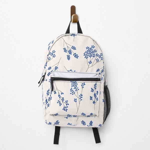 Item preview, Blue Minimalist Floral Pattern designed and sold by Villoria.