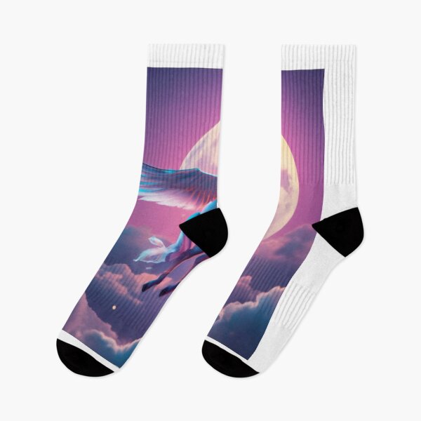 Item preview, Unicorn flying at night under the moon designed and sold by abdelaziz0.
