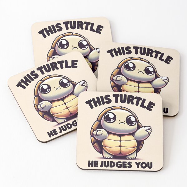 Item preview, "The Judgy Turtle: A Comical Critique" designed and sold by APARTAI EU.