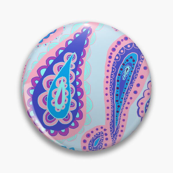 Item preview, Light Sky blue Paisley Patterns designed and sold by zzzozzo.