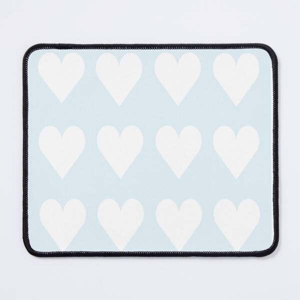 Item preview, Large WHITE & PALE BLUE LOVE HEARTS designed and sold by RachelMacht.