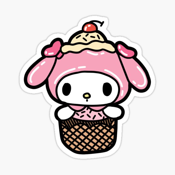 Item preview, My Melody Ice Cream Plush designed and sold by Alyssa Slusher.