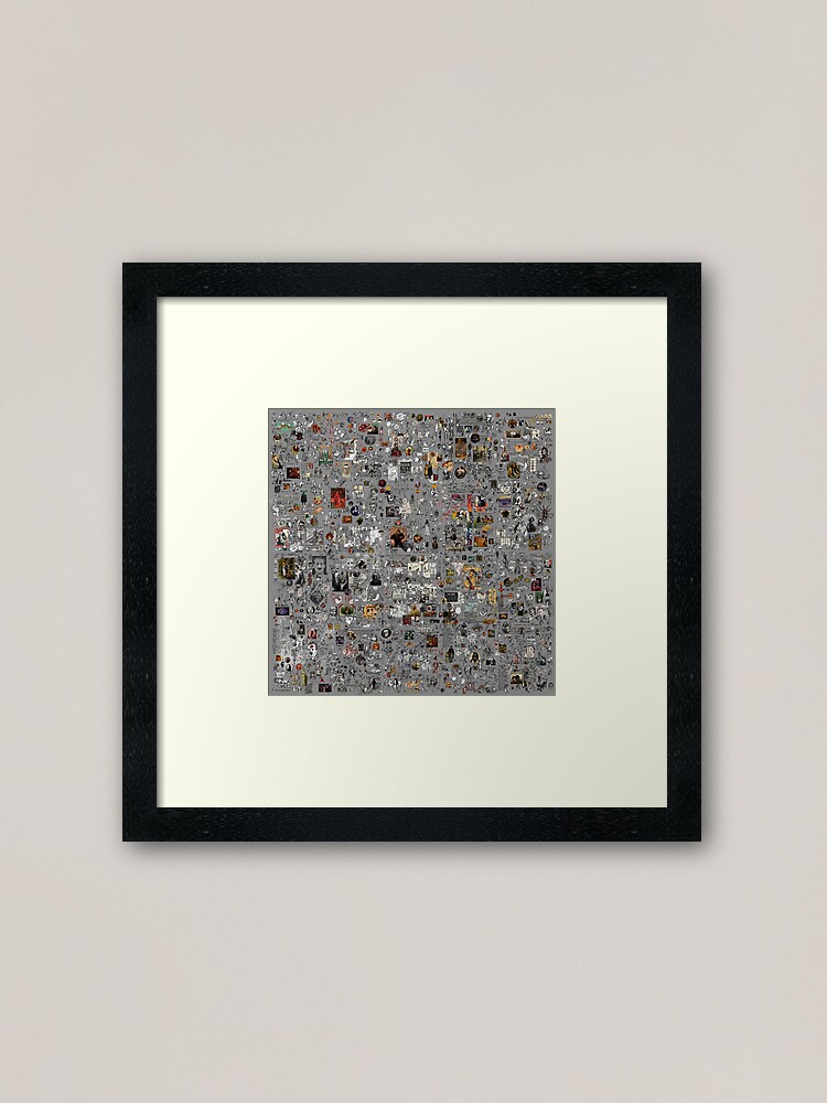 Thumbnail 1 of 7, Framed Art Print, Myriad-009 designed and sold by philjarry.