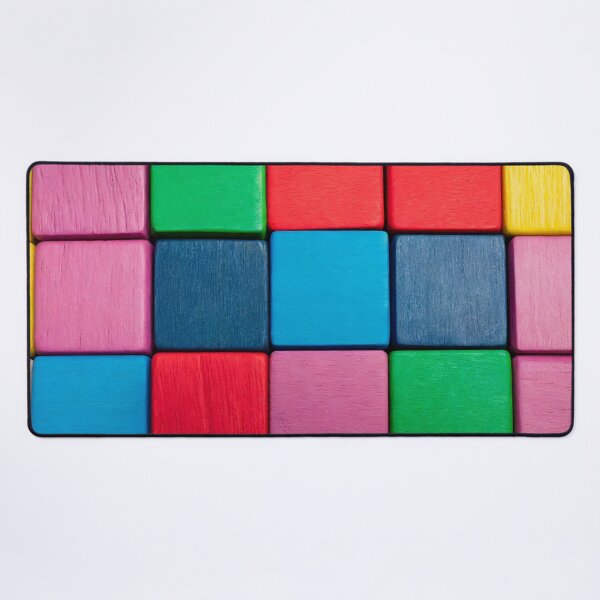 Item preview, Colorful background of multi colored wooden blocks designed and sold by Giuseppe Cammino.