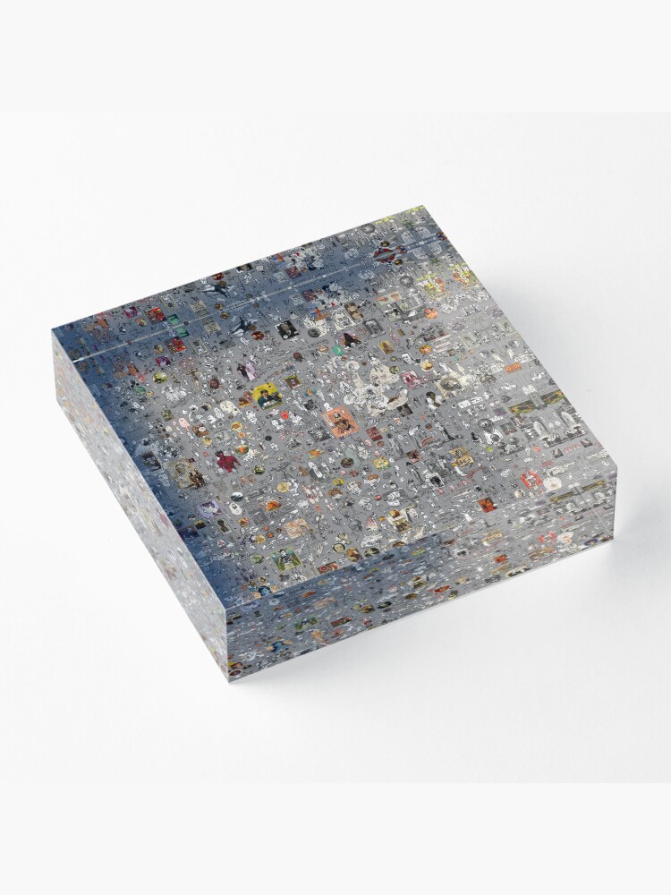 Thumbnail 3 of 5, Acrylic Block, Myriad-008 designed and sold by philjarry.