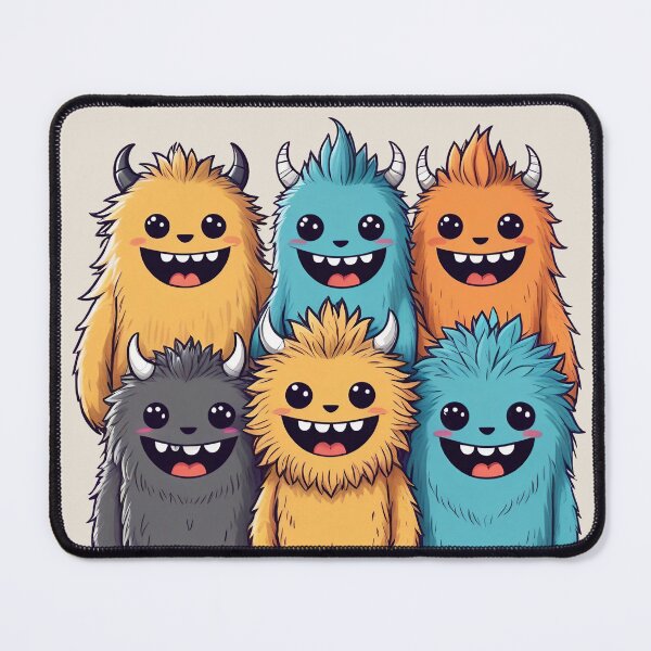 Item preview, Cute Fluffy Monster Buddies designed and sold by DesignDrifts.