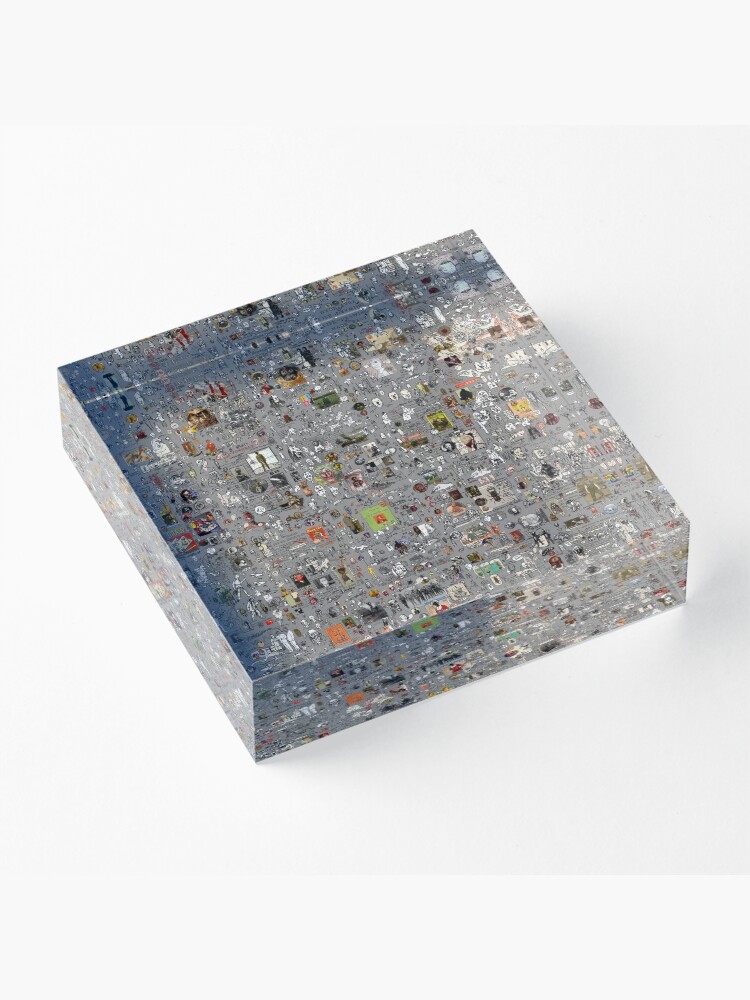 Thumbnail 3 of 5, Acrylic Block, Myriad-007 designed and sold by philjarry.