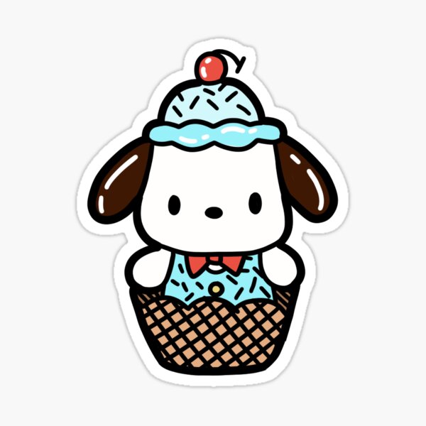 Item preview, Pochacco Ice Cream Plush designed and sold by Alyssa Slusher.