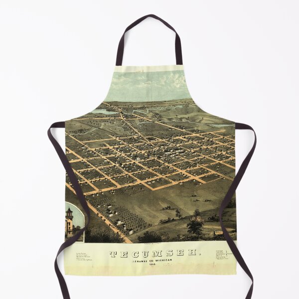 Item preview, Tecumseh, Michigan (1868) designed and sold by allhistory.