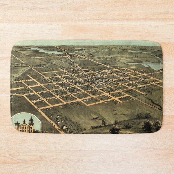 Item preview, Tecumseh, Michigan (1868) designed and sold by allhistory.