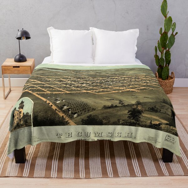 Item preview, Tecumseh, Michigan (1868) designed and sold by allhistory.