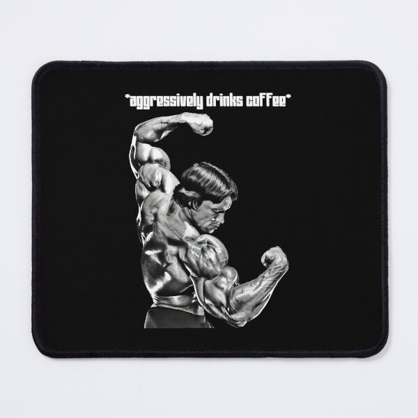 Item preview, Aggressively drinks coffee. Arnold Schwarzenegger Fan art. designed and sold by HuzaifaNaveedh.