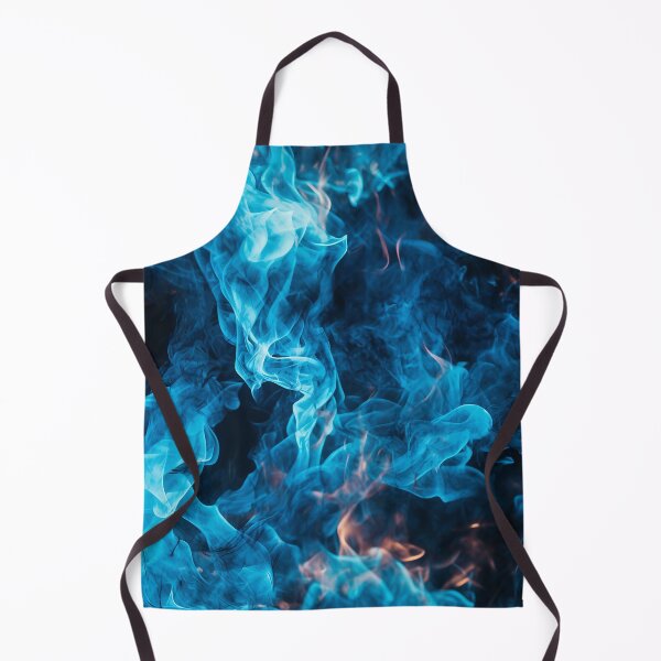 Item preview, Cyan Smoke and Fire in Colors pattern designed and sold by Reichcorp.