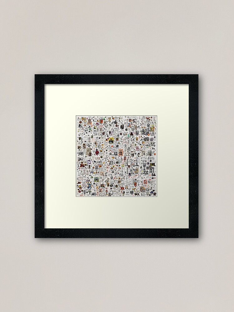 Thumbnail 1 of 7, Framed Art Print, Myriad-002 designed and sold by philjarry.