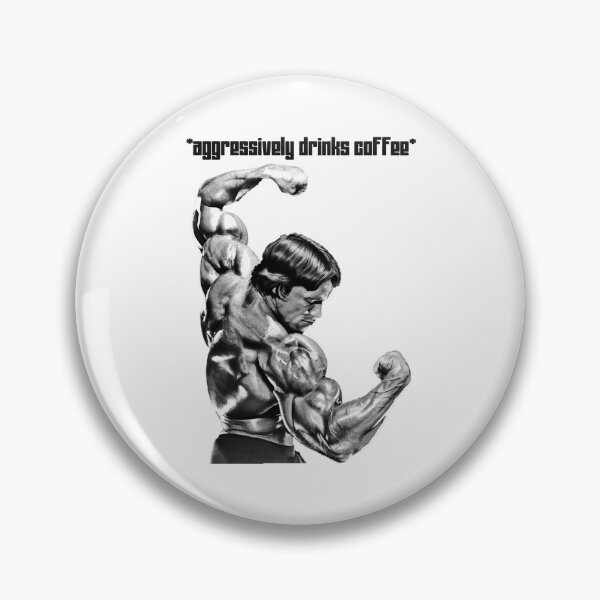 Artikelvorschau, Trinkt aggressiv Kaffee. Arnold Schwarzenegger Fan-Kunst. entworfen und verkauft von HuzaifaNaveedh.