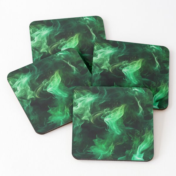 Item preview, Green Smoke and Fire in Colors pattern designed and sold by Reichcorp.