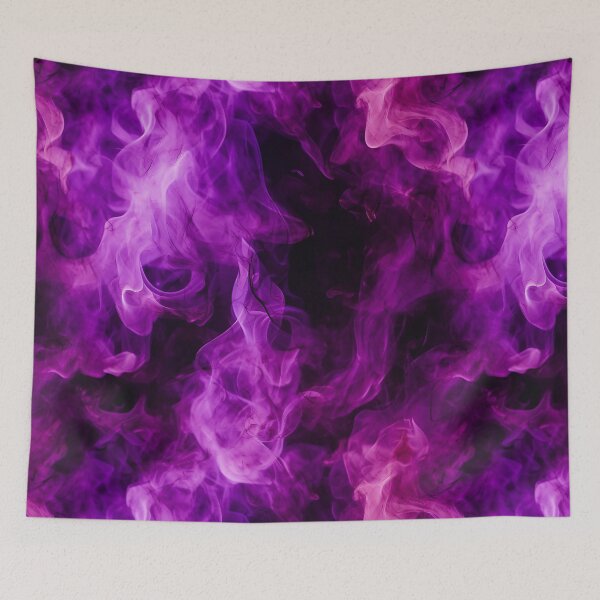 Item preview, Purple Smoke and Fire in Colors pattern designed and sold by Reichcorp.