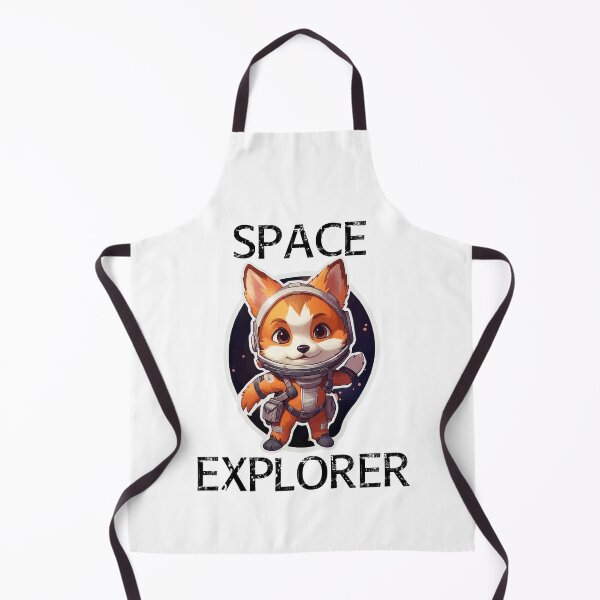Item preview, Red Fox Astronaut - Space Explorer (Black Lettering) designed and sold by VelvetRoom.