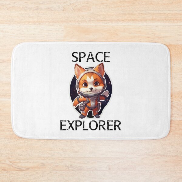 Item preview, Red Fox Astronaut - Space Explorer (Black Lettering) designed and sold by VelvetRoom.