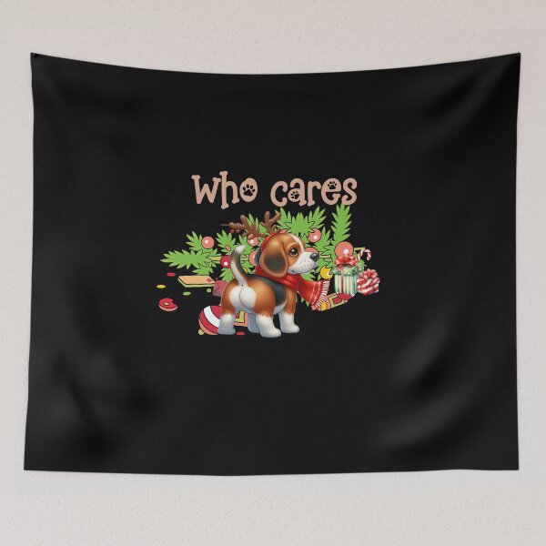 Item preview, "Reindeer Games Beagle - Holiday Festive Mischief" designed and sold by Xhevahir.