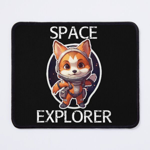 Item preview, Red Fox Astronaut - Space Explorer (White Lettering) designed and sold by VelvetRoom.