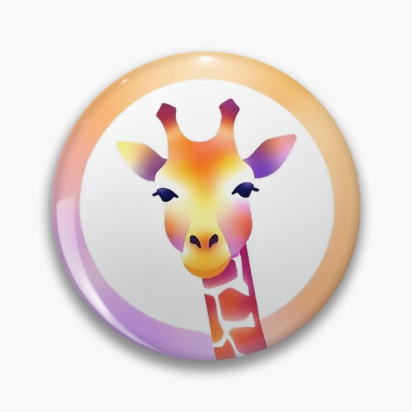 Item preview, Giraffe Watercolor Circle Art Style designed and sold by LDJBlank.