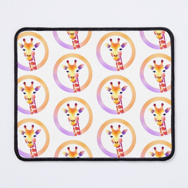Item preview, Giraffe Watercolor Circle Art Style designed and sold by LDJBlank.