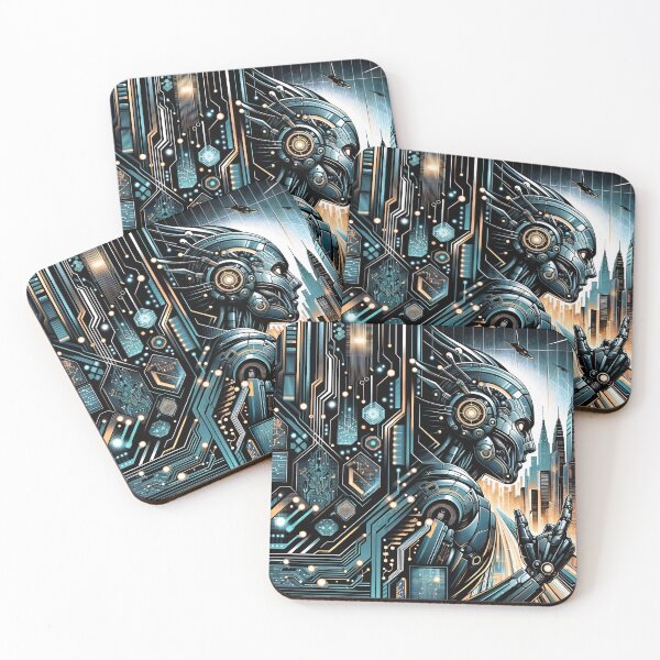 Item preview, "Cybernetic Dreamscape: A Futuristic Vision" designed and sold by APARTAI EU.