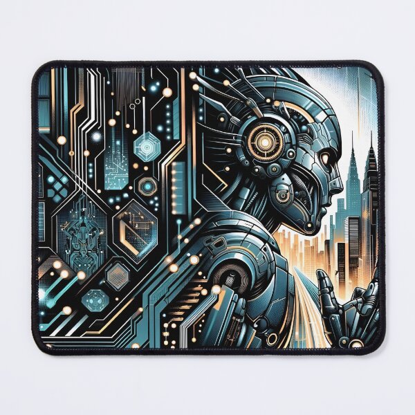 Item preview, "Cybernetic Dreamscape: A Futuristic Vision" designed and sold by APARTAI EU.