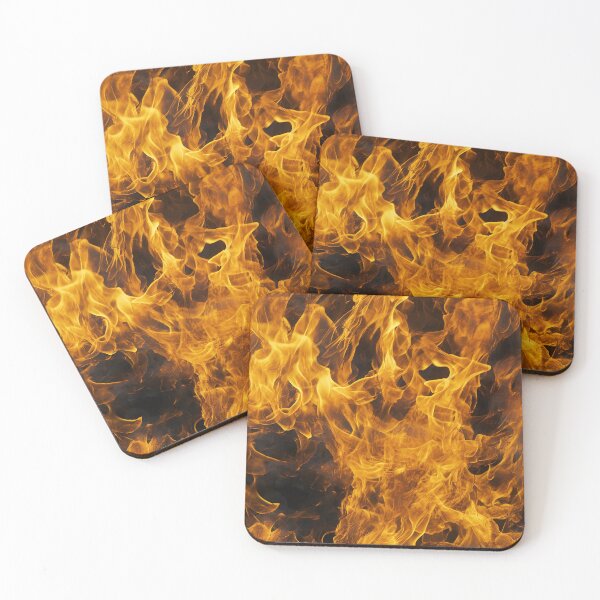 Item preview, Black and Yellow Smoke and Fire in Colors pattern designed and sold by Reichcorp.